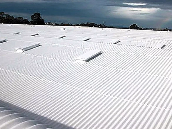 Commercial asbestos roof