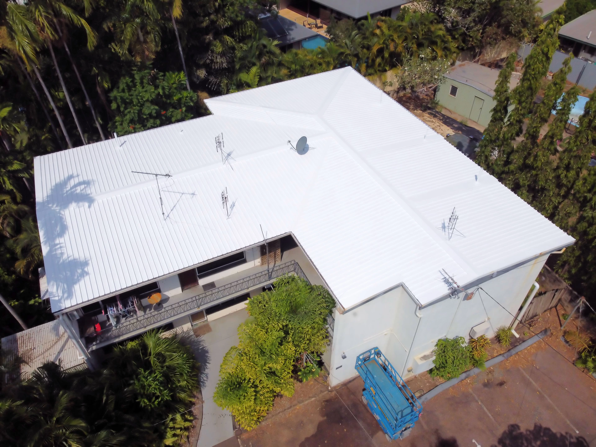 NT Roof After CeramaShield Heat Reflective Coating