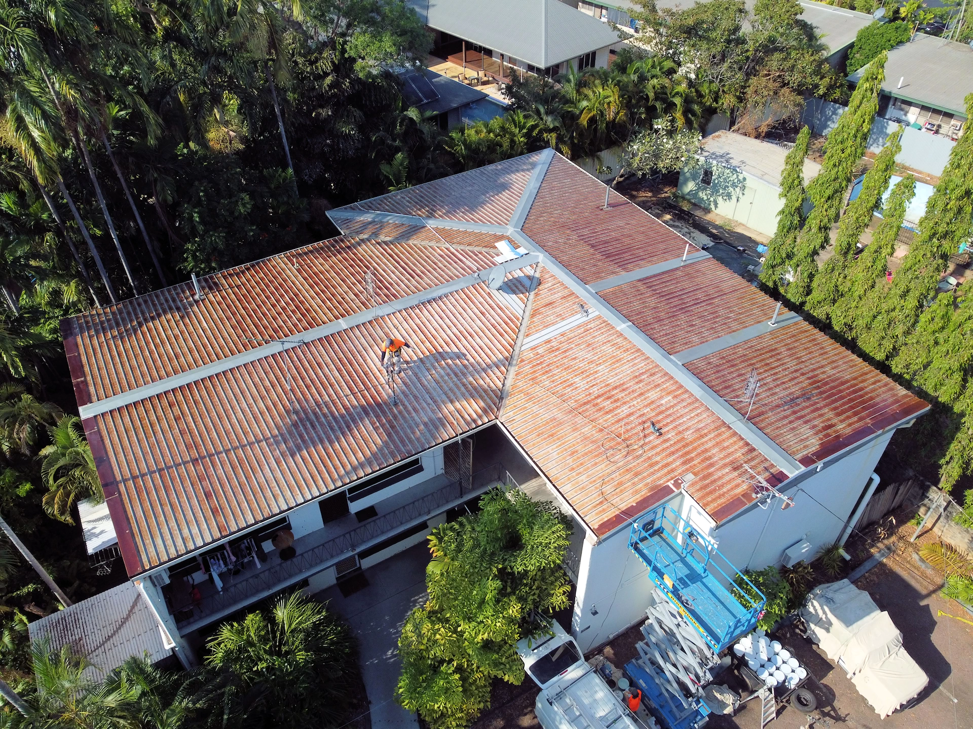 NT Roof Before CeramaShield Treatment
