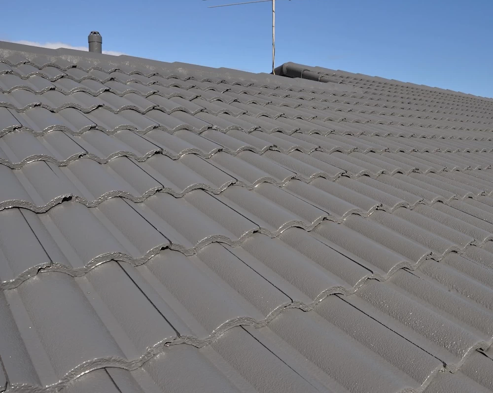 Cement tile roof example